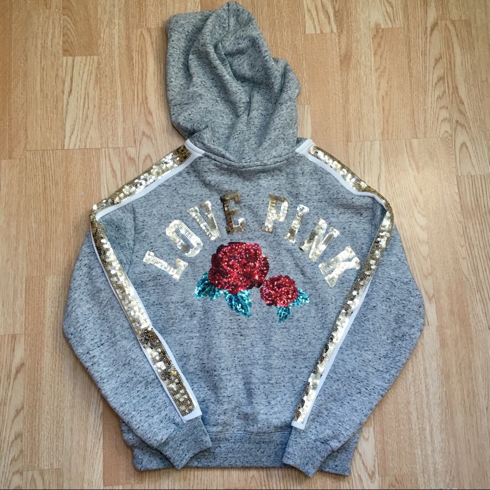 Vs Pink Xs Bling Hoodie NWT